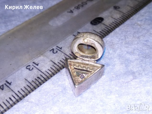 СТАРО СРЕБЪРНО АР ДЕКО БИЖУ АРТ ВИСУЛКА УКРАШЕНИЕ СРЕБРО 925 с ШЛИФОВАН КРАЛСКИ СЕДЕФ 18039, снимка 10 - Антикварни и старинни предмети - 40938202