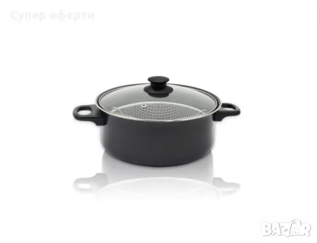 Тенджера с кошница Rosberg, 24 см., въглеродна стомана, снимка 2 - Съдове за готвене - 49547059