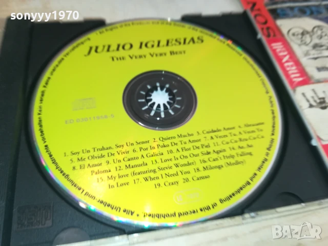 JULIO IGLESIAS CD 0808251734, снимка 7 - CD дискове - 51300738