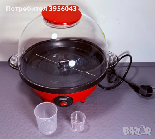 Машина за пуканки 4.5L, попкорн машина 700W, ретро модел, нов, снимка 3 - Други - 53821783