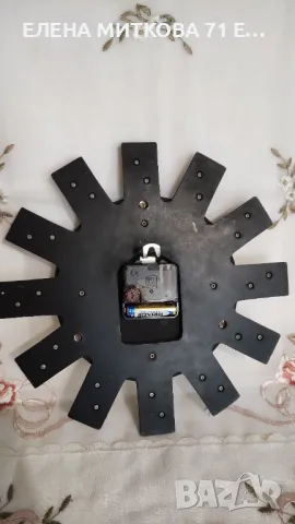 Jaz старинен френски масивен стенен часовник от месинг и дърво, снимка 4 - Антикварни и старинни предмети - 47475904