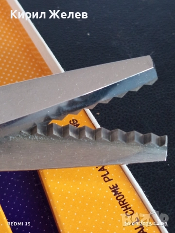 Винтидж назъбени ножици YELLOW Canary шивашки за ЗИГ ЗАГ за КОЛЕКЦИОНЕРИ 50516, снимка 5 - Други ценни предмети - 51777863