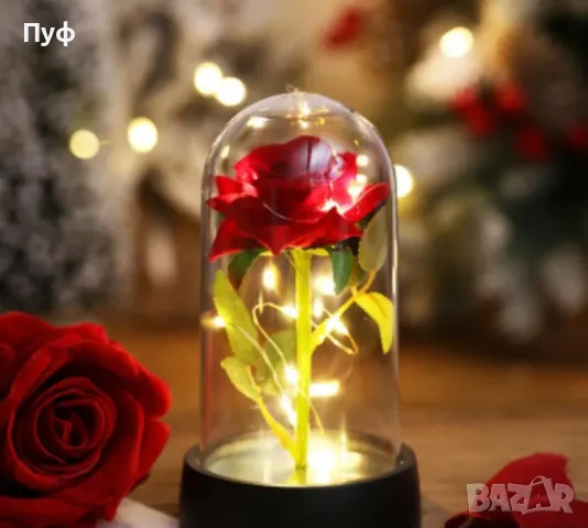 Вечна роза в стъкленица