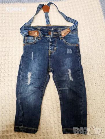 Детски дънки Zara, LC Waikiki, 86/92см 74/80см, снимка 4 - Бебешки дънки - 47973197