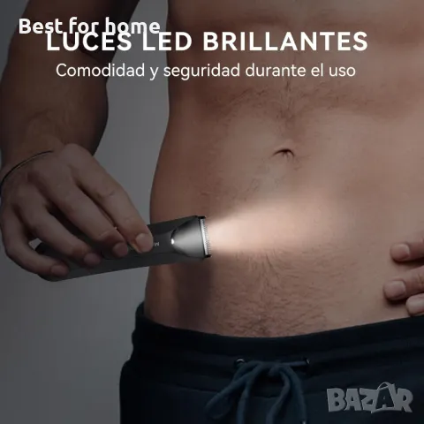 MAXGROOM Мъжки епилатор за тяло с LED светлина, снимка 6 - Епилатори - 49516675
