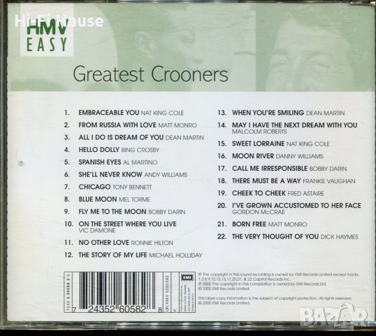 The Greatest Crooners, снимка 2 - CD дискове - 36182397