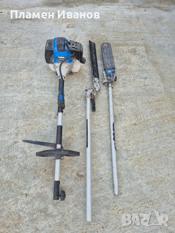 бензинов храсторез и резачка за клони. работи перфектно. 