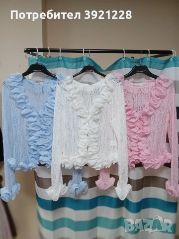 Блузка дантелена, снимка 3 - Корсети, бюстиета, топове - 53814286