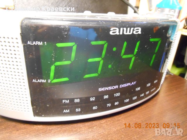 Aiwa FR-A505s RADIO ALARM CLOCK large display, снимка 2 - Други - 41982527