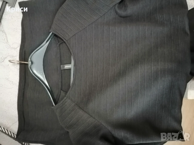 Черна плътна официална рокля , снимка 3 - Рокли - 52696618