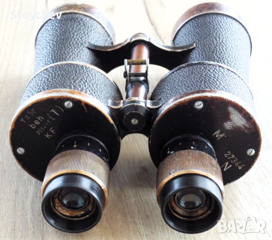 Бинокъл beh (E.Leitz) 7x50 M N Kriegsmarine Първа версия 1941г., снимка 2 - Други ценни предмети - 53725501