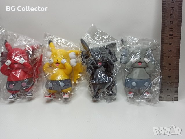 4 броя сладки фигурки Пикачу - различни цветове, снимка 2 - Колекции - 41510547