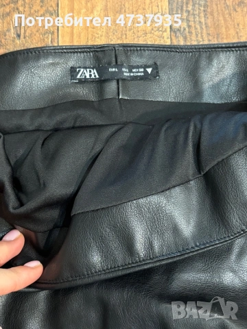 Кожена рокля,Zara, снимка 3 - Рокли - 53478786