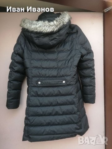 дълго пухено яке Tommy Hilfiger Tyra Down Coat, Black  размер М-Л, снимка 7 - Якета - 38752032