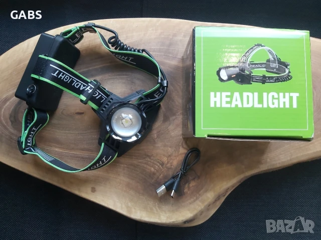 LED челник с USB зареждане, снимка 2 - Къмпинг осветление - 50667894