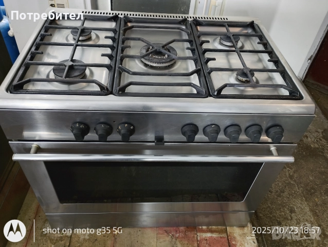 Професионална комбинирана готварска печка