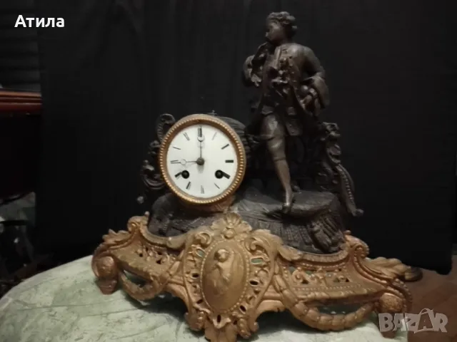 часовник каминен настолен, снимка 5 - Антикварни и старинни предмети - 48695848