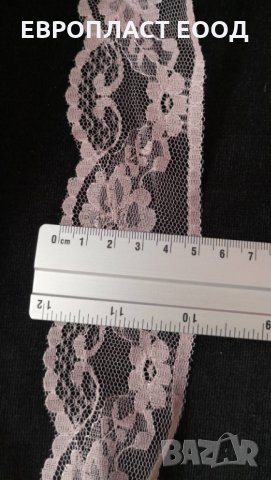 Дантела 5 см / Пепел от рози , снимка 6 - Платове и дамаски - 33930750