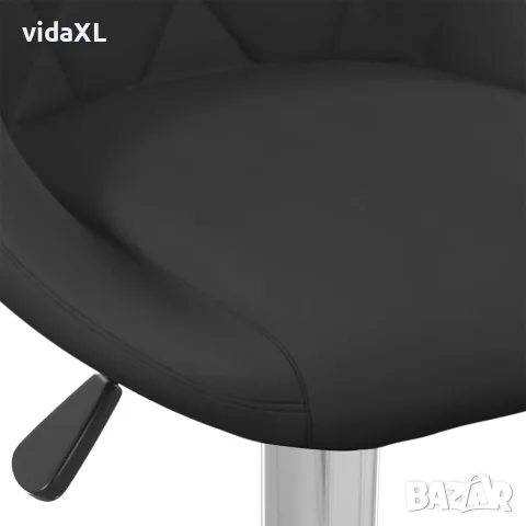 vidaXL Бар табуретки, 2 бр, черни, кадифе, снимка 8 - Столове - 56147143