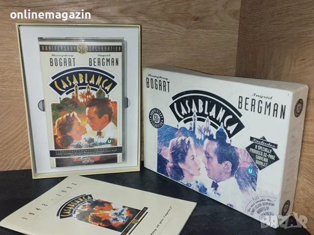 Видеокасета колекционерско издание " CASABLANCA " VHS, снимка 5 - Други жанрове - 55972478
