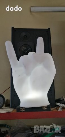 Светеща статуетка ръка символ хеви метъл, снимка 2 - Други - 40295470