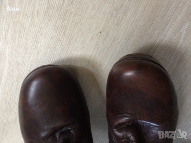 Удобни кафяви ботуши на платформа,естественна кожа., снимка 5 - Дамски ботуши - 53656111