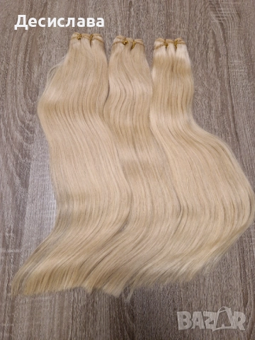 Естествена гъста руса коса на треса. Плътен косъм и крайща!