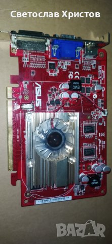 Продавам видео карта AMD HD3470 256MB GDDR3 64Bit VGA DVI HDMI PCI-E, снимка 1 - Видеокарти - 41433909