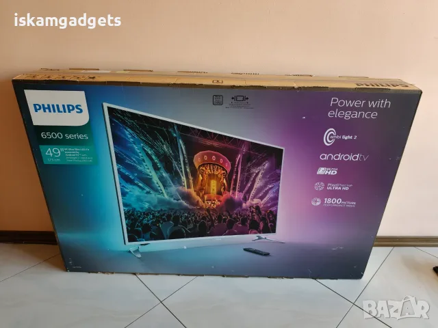 Смарт телевизор Philips 49PUS6501 LED Smart Adnroid TV, снимка 16 - Телевизори - 55993697