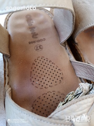 дамски сандали, 100% естествена кожа - и отвън и отвътре+ стелката от естествена кожа , 36 - 37, снимка 8 - Сандали - 44148711
