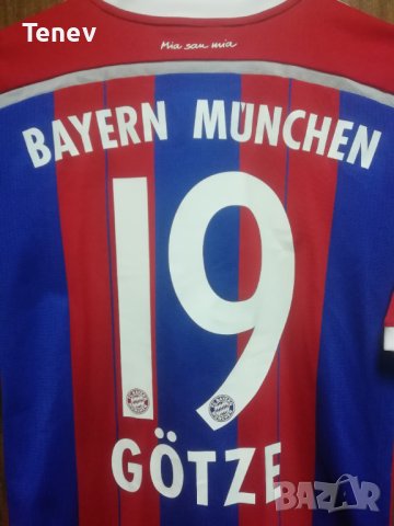 Bayern Munich Mario Gotze Adidas оригинална футболна тениска фланелка Байерн Мюнхен Гьотце, снимка 3 - Тениски - 41622227