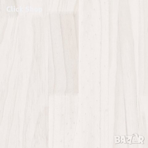 Нощно шкафче, бяло, 40x30,5x35,5 см, борово дърво масив, снимка 5 - Шкафове - 41461685
