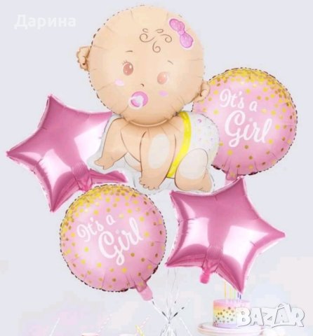 Парти сет балони бебе момче/момиче и пол на детето , снимка 2 - Други - 41187717