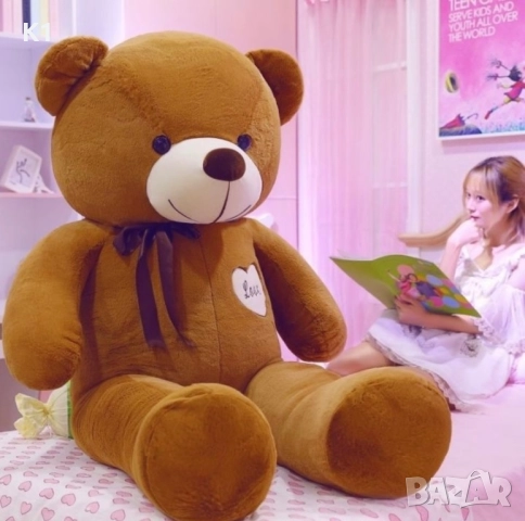 Голямо плюшено Мече 120см Голяма плюшена играчка Мечка, Плюшен Мечок, снимка 5 - Плюшени играчки - 52323921