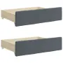 vidaXL Дневно легло с уширение и чекмеджета, без матрак, 100x200 см, снимка 9