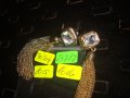 ЗЛАТИСТИ ВИНТИДЖ МОДЕЛ КРИСТАЛНИ ОБЕЦИ 24787, снимка 3