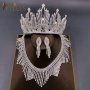 Комплекти Корони Тиари Колиета обеци сватбени аксесоари, снимка 16