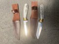 Стабилен, ръчно направен нож, чирени еленов рог 125 х 235 Турция, снимка 1