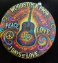 Woodstock 1969-3 Days of Love-кръгла метална табела, снимка 1