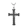 Jesus Crystal Cross / Кръстче с камъни - Black, снимка 1