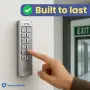 Алуминиева клавиатура за контрол на достъп с RFID и ПИН код, снимка 4