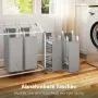 Кош за пране HOMCOM с 4 отделения, 160 л кош, снимка 3