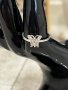Сребърен пръстен с пеперуда и цирконий, снимка 1 - Пръстени - 44209797