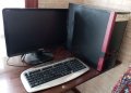 Настолен компютър с монитор и клавиатура, снимка 1 - За дома - 34180650