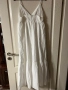 Нова ежедневна елегантна дълга бяла рокля 100 % памук памучна волни  , снимка 2