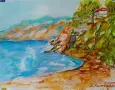 Картина "Къща на брега", снимка 2
