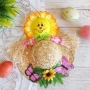 2742 Великденска украса за окачване Слънце с шапка, снимка 1 - Декорация за дома - 36069771