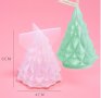 3d Геометрична елха конус силиконов молд декорация украса фондан торта шоколад гипс смола бижу свещ, снимка 2