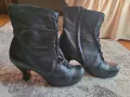 Черни боти естествена кожа , снимка 1