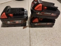Milwaukee 18v лот батерий-нови, снимка 2